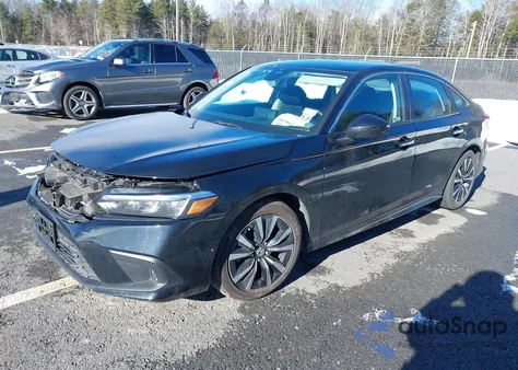 2022 Honda Civic Ex z USA, uszkodzony, nr VIN 2HGFE1F76NH320739